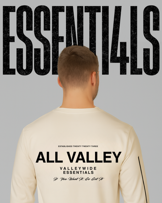 L/S TEES - ESSENTI4LS (IVORY)
