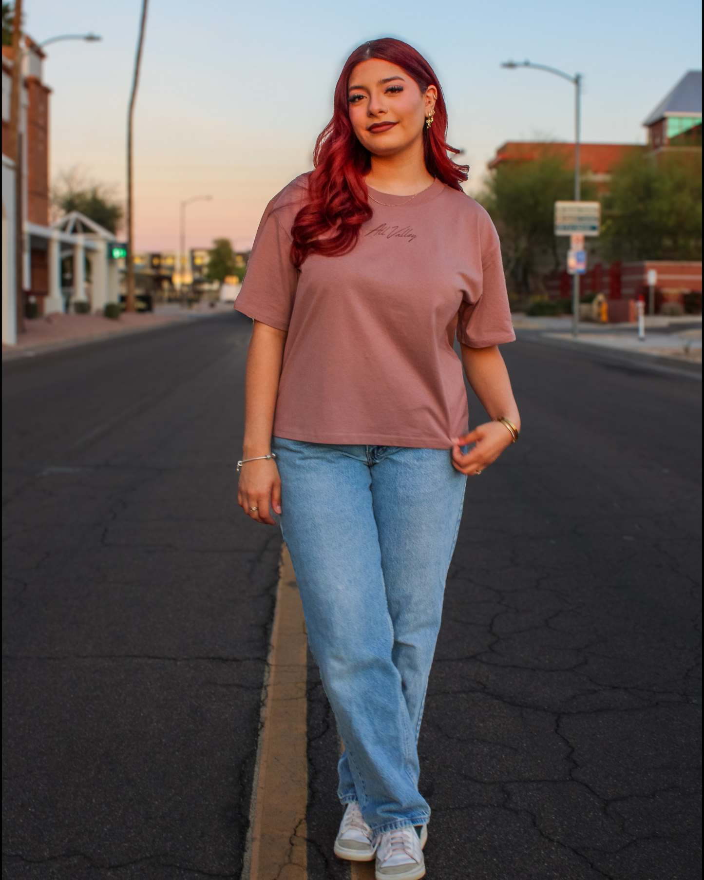 DUSK - HAZY PINK TEE (W)